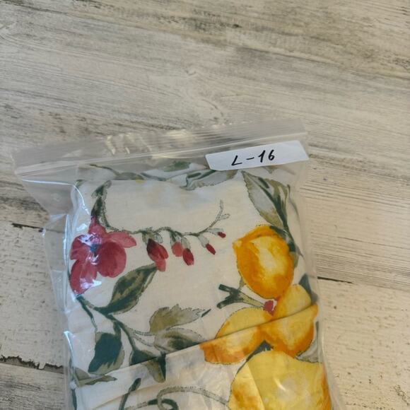 🍁 Julia Jordan Lemon Print Cotton Summer Sundress Mini Dress Lined Ivory Multi - Picture 14 of 14